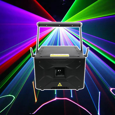 50000 ชั่วโมง ไฟเลเซอร์ 10W RGBW สเตจ RGB Animation DJ ไฟดิสโก้