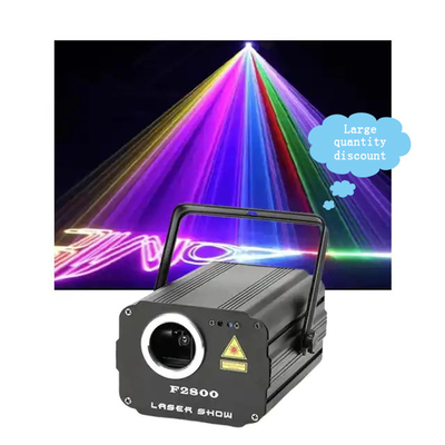 RGB Animation ไฟเลเซอร์ไฟ 1800mw 1.8w DMX512 การควบคุมสําหรับเวทีแต่งงาน