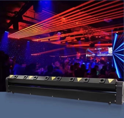 8 ตา RGB เลเซอร์ LED แสงบาร์ 50000 ชั่วโมง