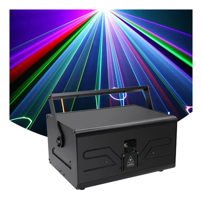 10W สีเต็ม RGB แสงเลเซอร์ TUV ได้รับการรับรองสําหรับฉากแสดง DJ ดิสโก้คริสต์มาส
