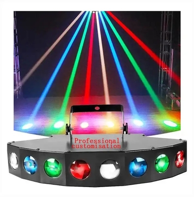 แสงเลเซอร์เคลื่อนไหวหัวเวที CRI 85 กับ 8 ตา RGBW Beam Bar
