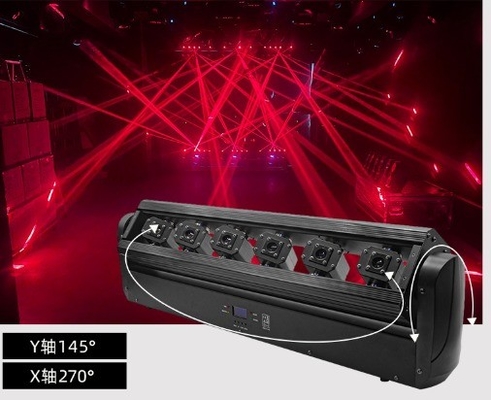 6 ตา หัวเคลื่อนไหว LED สเตจ ไฟ สตาร์สวิงหมุน RGB