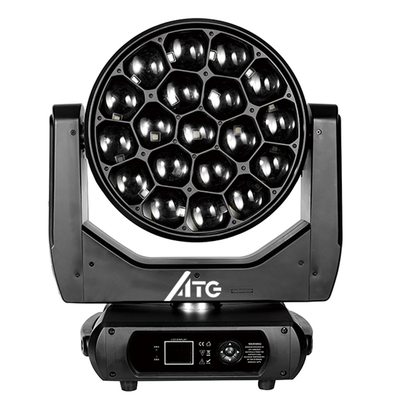 DMX512 stage lighting DJ Lighting Equipments 19*20W Bee Eye Zoom Headlights ขับเคลื่อนสําหรับงาน ดิสโก้งานแต่ง